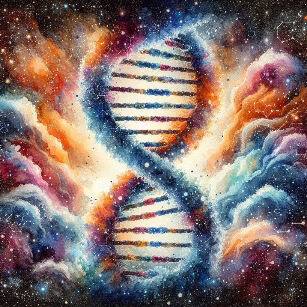 DNA in the cosmos, as a representation of Evolutionary Astrology.